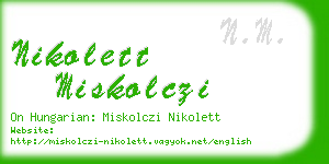 nikolett miskolczi business card